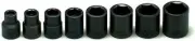 313 - 3/8Inch Drive 8 PCS Set- 6 Point Std. Imp. Sockets, 5/16Inch - 3/4Inch 2EA