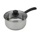 20 cm Stainless Steel Saucepan with Lid & Cool Touch Handle Pot Stove Cookware