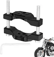 Headlight Stand Motorcycle, Motorcycle Auxiliary Headlight Stand, Headlight Pole Aluminium Alloy Motorcycle Mounting Clamp, Fog Light Holder, Versatile Headlight Strip, Fastening