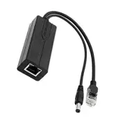 POE Splitter 10/100/1000Mbps IEEE802.3af/at Port 48V to 12W 2A 24W AT High Power