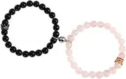 [YALLNASL] Matching Magnetic Bracelets for Boyfriend and Girlfriend Bracelet Gifts Set Long Distance Relationship Gift Bracelets for Couples Connect Bracelet Beaded Bracelets