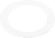 uxcell 2.6" ID 3.6" OD Light Trim Ring, White Goof Ring Matte Circular Light Cover Lighting Fixture for Ceiling Wall Recessed Can Downlights