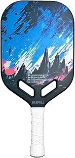 Carbon Fiber Pickleball Paddles, Professional Grade,3K Grit Surface, Add Friction for Ultimate Spin, 16mm Pickleball Racket with Aero Throat for Power & Contro