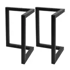 NNEDSZ 2x Coffee Dining Table Legs 71x70CM Steel Industrial Vintage Bench Metal