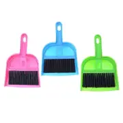 3 Pack Small Broom and Dustpand Set Handheld Cleaning Brush with Dustpan