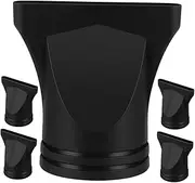 5pcs Hair Dryer Diffuser Attachment Nozzles Plastic Heat-resistant Easy to Install Black for Home Salon