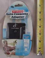 MP3/DVD/CD Auto Cassette Adapter, NEW Sealed