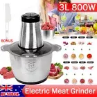 3L Electric Meat Grinder Mincer 350W Sausage Vegetable Food Processor Blender OZ