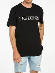 Lee Denim Tee Washed Black