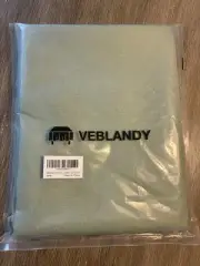 Veblandy Rectangle Tablecloth Linen Textured Waterproof & Stain Resistant Tab...
