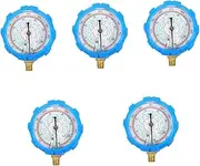 MUCKLILY 5pcs Recharge Gauge for Air Conditioning Fluoride Adding Pressure Gauge for Accurate Measurements Easy to Operate Refrigeration Tool for Home Use User-friendly Design for