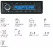 VDO Radio Tuner AM/FM/USB/AUX/MP3/WMA/Bluetooth 12 volt 4x41W.PN 101.264 TR712UB