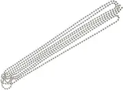 HEALEEP 1Set Metal Beaded Chain Cord for Roller Blinds Replacement with Buckle Curtain Bead Rope for Lifting Roller Shutters Versatile Use for Home Decor and Crafting