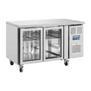 Polar U-Series Two Glass Door Counter Fridge