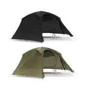 Helinox Tactical Cot Tent Solo Inner Tent Fabric Black Tan (With Tactical Fly)