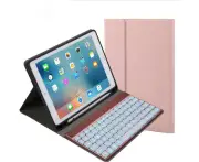 508A Detachable Bluetooth Keyboard & Horizontal Flip Leather Tablet Case With Holder & Colorful Backlight For Ipad Pro 9.7 Inch Ipad Air Ipad Air 2 Ipad 9.