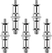 ZENWORYS Studio Light Stand Hot Shoe Cold Shoe Adapter for 1/4 to 3/8 Inch Male Metal Converter Threaded Adapter Socket Studs