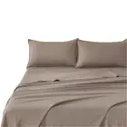 Cleverpolly Vintage Washed Microfibre Sheet Set (Truffle King) fabric,linen,micr