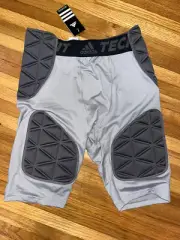 Adidas TechFit Climalite Padded Compression Shorts Football Gray Size Large