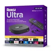 Roku Ultra | The Ultimate Streaming Device 4K/HDR/Dolby Vision/Atmos, Rechargeab