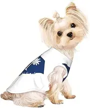 South Carolina Flag Map print Dog Shirts for Small Dogs Stretchy T-Shirts Lightweight Tank Top Sleeveless Striped Vest