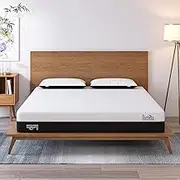Duchess Queen Gel Memory Foam Mattress Natural Cooling Technology Thermal Gel Three-Layer Soft and Firm Two Sided Flippable Firm & Medium Soft Comfort - Bonus 1 Pack Pillow (Queen)