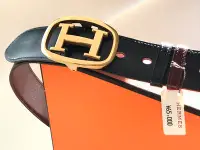 在飛比找Yahoo!奇摩拍賣優惠-Hermes 全新附盒 70刻 男女用H扣皮帶