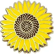 [Pinsanity] Yellow Sunflower Enamel Lapel Pin