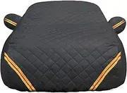 Anti-Hail Car Cover Compatible with Polestar 2 2023-2025, Waterproof Sun Scratch Proof Full Tarpaulin with Reflect(Black)