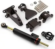 Motorcycle steering damper For Honda CB400 VTEC CB400SF CB 400 SF 1999-2013 2014 2015 Aluminum Motorcycle Steering Damper Stabilize Bracket Mounting Kit