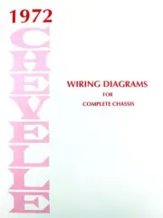 72 Chevelle El Camino Electrical Wiring Diagram Manual 1972