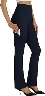 [MoFiz] Women's Yoga Dress Pants Bootcut Work Slacks Pants Stretch Office Casual Golf Pants Petite/Regular/29/31
