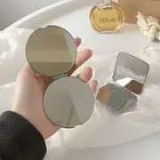 Michu - Portable Mirror Circle - Silver - One Size