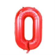 Catzon Number Balloons Giant Jumbo Number Foil Mylar Balloons for Birthday and Anniversary Decorations -Red