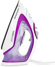 [Morphy Richards] TurboGlide Steam Iron, Ceramic Non-stick Soleplate, 150g Steam Boost, 40g Steam Output, 400ml Water Tank, Anti Drip, Anti Scale, Auto Shut-off, 3m Cord, 2800W, Purple, 302000