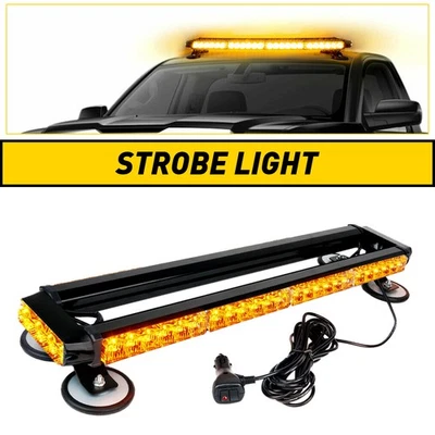 54 Amber/Yellow LED Light Emergency Bar Rooftop Side Double Warning Strobe Light (for: Isuzu)