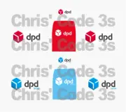 Code 3 Adhesive Vinyl Decal Suit Oxford Diecast 1/76 Transit - DPD Blue and Red