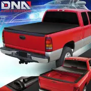 FOR 2007-2014 CHEVY SILVERADO GMC SIERRA 6.5 FT BED SOFT ROLL-UP TONNEAU COVER