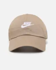 [Nike] Nike Club Unstructured Futura Wash Strapback Cap Khaki/white - Size M/L M/L Khaki/White