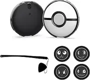 Clear Case for Pokémon GO Plus+, With Premium Hand Strap and 4x Adhesive Pads, Sweat-proof Protective PC Case Accessories
