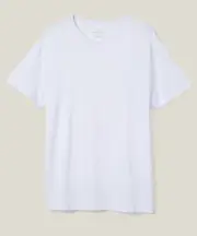 Cotton:On Men's Organic Regular Fit Crew T-Shirt Basic Plain White Size L NEW