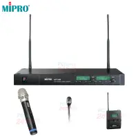 在飛比找PChome24h購物優惠-MIPRO ACT-35B 雙頻道自動選訊無線麥克風(1手握