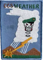 POST WAR 1980's VINTAGE MAC V SOG CCS WEATHER PATCH (1291)