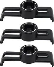 EMSea 3pcs Car Mounted Rotating Ball Bracket Back Clip 8x2.5cm Compatible with Garmin GPS 1200 1210 1240 1250 1260 1300 1360 1370 1370 Black