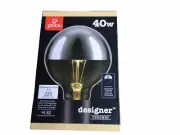 GLOBE CHROMEO DESIGNER INCANDESCENT 40 W LIGHT BULB - NEW