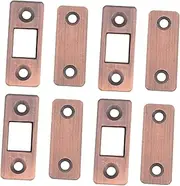 SHINEOFI 4Pairs Magnetic Door Catch Drawer Magnets Locks for Cabinets Punch Adhesive Latches for Closet Wardrobe Bathroom Sliding Doors Durable Manganese