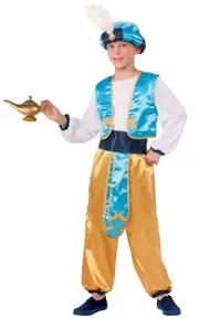 Arabian Prince Sultan Genie Aladdin Arab Sheik Ali Baba Book Week Boys Costume