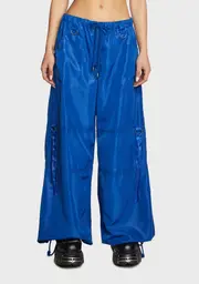 [Current Mood] Punk Cred Wide Leg Pants - Blue
