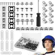 Hard Hat Repair Kit, Football Hard Hat Set, Wear-Resistant Hard Hat, Baseball Helmet Repair, 57X Wear-Resistant Tools for Football, Baseball, and Softball Helmet Maintenance