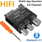 YS-T50L Bluetooth Amplifier HiFi Channel 2.0 Bass Amp 3.5mm Active Speakers for